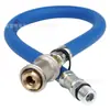 Boquilla de bomba de aire para neumáticos de vapor, tubo de inflado, autoblocante, inflado rápido, tubo de manómetro de presión de neumáticos de cobre, barril, entrada de aire y tubo de extensión de inflado
