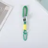Alça de pescoço tecida color block feita à mão para celular, alça de chaveiro, corrente para pendurar, alça de celular para casal, material de miçanga, pingente de bolsa