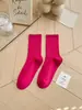 Calcetines de Colores para Niños Ins Súper Fire Morado Naranja Rojo Rosa Calcetines Medios Calcetines de Danza Moderna con Pantalones de Tiburón