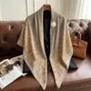 Nuevo Pañuelo de Seda para Primavera y Verano, Estilo Delgado, Bufanda Cuadrada Grande de 130 cm, Pañuelo Decorativo Estampado de Alta Gama, Chal Versátil