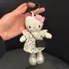Otoño e Invierno Llavero de Coche Lindo Gatito de Piernas Largas Colgante de Peluche Muñeca para Vestir Ropa Muñeca Ins Decoración Llavero