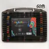 Novo Marcador Acrílico Caixa Preta Ponta Macia Secagem Rápida Cor Opaca Papel Crianças DIY Arte Graffiti Pintura Caneta Colorida