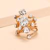 Anillo Decorativo de Piedra Preciosa de Cristal, Anillo de Primavera Grande Exagerado Estilo Europeo y Americano, Joyería Original, Venta al por Mayor por Pieza