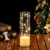 Luz de Vela Eletrônica Simulada LED com Chama Piscante, Alimentada por Bateria, para Natal, Halloween, Uso Doméstico, Mesa e Jogos de RPG
