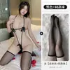 Lencería Sexy con Lazo, Traje de Baño Bikini de Tres Puntos, Tentación Uniforme, Body Sexy de Deseo Puro Atuendo Sin Quitar Qqny