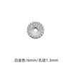 Pulsera de cuentas de plata tailandesa con espaciador de plata esterlina S925 chapada en oro, hecha a mano con cuentas de cristal, accesorios de joyería DIY.