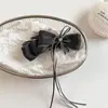 Presilha Banana para Rabo de Cavalo Doce e de Alta Qualidade Estilo Coreano com Laço Dupla Face, Acessório de Cabelo Presilha Vertical Elegante de Princesa