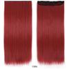 Comércio exterior peruca feminina cabelo longo liso fabricantes atacado cinco clipes peça de extensão de cabelo sem costura 5 clipes cabelo natural realista peça de peruca