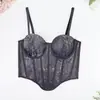 Fábrica de Lingerie Transfronteiriça Top Modelador Tomara que Caia sem Costas para Usar por Cima, Tubinho Sexy Estilo Europeu e Americano com Sutiã de Barbatanas