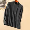 Nueva camiseta base para hombre y mujer de cuello medio alto, terciopelo de doble cara, terciopelo alemán, otoño e invierno, forrada de polar, engrosada, cálida, corte ajustado business, estampada