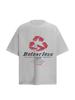 Camiseta de Manga Corta Estilo Americano Retro Lavado al Agua Estampado de Letras Antiguas Verano Moda Hombre y Mujer Marca Nueva Holgada Casual Camiseta de Pareja