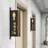 Placa de Banheiro Masculino e Feminino Dupla Face Vertical Placa para Porta de Vaso Sanitário Placa Indicadora de Banheiro em Acrílico Placa de WC