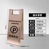 Señal de Acero Inoxidable en Forma de A, Precaución Resbaladizo, Señal de Prohibido Estacionar, Señal de Limpieza en Curso, Señal de Obra