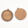 Transfronterizo Hora Caliente Gema Pallet de Madera Vintage Redondo Madera Gema Base Colgante Accesorios DIY Hecho a Mano