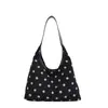 Bolso de Gamuza con Lunares para Mujer 2026 Nueva Moda Bolso Tote Retro de Gama Alta Versátil de Gran Capacidad Bolso de Hombro