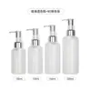 Botella de plástico transparente de 200 ml, tipo bomba, para cosméticos, portátil, aceite de masaje, aceite de baño, loción de 100 ml, botella vacía