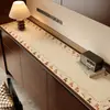 Mantel Individual Retro para Aparador con un Toque de Lujo Ligero y de Alta Gama, Mantel Protector de Encimera para Mueble de TV de Dibujos Animados, Mantel Largo Anti-Suciedad para Entrada