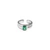 Anillo de plata esterlina con textura de circonita microincrustada, estilo coreano INS, diseño de nicho, ligero, lujoso y versátil, S925, para mujer