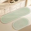 Alfombrilla de Barro de Diatomeas Estilo Simple Baño Cocina Absorbente de Agua Antideslizante Secado Rápido Frotar Puerta Resistente al Desgaste Fácil de Cuidar Goma