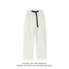 Pantalones de Hombre de Moda con Dobladillo Curvo 2025 Nuevo Verano Delgados de Secado Rápido Frescos de Seda de Hielo Sueltos Rectos