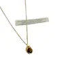 Collar con Colgante y Pendientes de Piedra Ojo de Tigre Maillard Otoño e Invierno para Mujer, Cadena de Cuello Versátil Simple y de Alta Gama, Cadena para Suéter