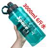 Taza Espacial Anti-Caídas de Gran Capacidad, Taza de Agua Deportiva Portátil a Prueba de Explosiones, Material de PC 1100-3000ml Taza de Agua Deportiva