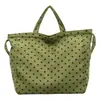 Bolsa de Hombro de Lunares Simple Estilo Coreano Gran Capacidad Moda Casual Bolso de Hombro Único Bolsa para el Trayecto Diario