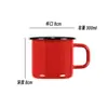 Taza de Agua de Hierro Esmaltado Clásica Jarra de Té Nostálgica Antigua Cepillado de Dientes Infantil Personalizada Personalizada Vasos para Enjuague Bucal Licor Hogar