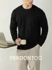 ¡Calefacción Infrarroja Lejana! ¡Terciopelo Doble Cara de Lana y Seda! Camiseta de Manga Larga con Hombros Caídos para Hombre en Otoño e Invierno Forro Polar Elegante