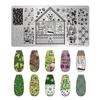 Fabricantes de Estilo Japonés Transfronterizos Suministran Tableros de Estampado para Uñas de Acero Inoxidable Plantillas de Transferencia para Impresión Pintada DIY Creatividad al por Mayor