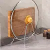 Suporte Multifuncional para Tábua de Corte de Aço Inoxidável, Porta-Facas, Suporte de Armazenamento Doméstico, Suporte com Drenagem, Suporte de Chão para Tábua de Corte