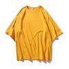 Camiseta de algodón de media manga al por mayor, estilo de hombro, ropa de clase, ropa de trabajo personalizada, logotipo impreso, camiseta de reunión de compañeros de clase.