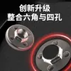 100 acessórios para esmerilhadeira angular prensa de placa de pressão hexagonal de quatro furos de aço inoxidável nova chave de quatro cantos para esmerilhadeira manual conjunto de acessórios