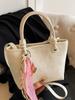 Bolso bandolera portátil de alta gama, moderno y bonito, estilo coreano con relieve, informal, combinable, para viajes y para mujer