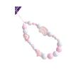 Bonito menina vento telefone cadeia rosa doce frisado cordão do telefone móvel amor arco shell pendurado enfeites