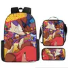 Mochila transfronteriza con estampado de dibujos animados para niños y niñas en jardines de infancia alrededor de Sonic