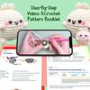 Paquete Doble DIY Crochet Muñeco Conejito Tímido Paquete de Materiales Manual Completo en Inglés Tutorial para Principiantes