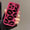Estampado de Labios Sexy Adecuado para Funda de Teléfono iPhone 17 Pro Max 15/14 Gama Alta 13 Fábrica Transfronteriza 12/11 Europeo y Americano