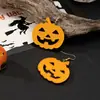 Brincos de Abóbora de Terror Halloween Europeus e Americanos Mais Vendidos Transfronteiriços Brincos Acrílicos de Feriado