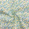 Tecido de sarja de algodão estampado creme florzinhas pequenas primavera e verão flor pérola camisa infantil tecido para vestido de boneca