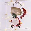 Decoração de Natal pequeno pingente resina rattan anel retrô nostálgico homem velho decoração europeia layout de cena de árvore de Natal