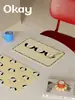 Zar Posavasos de Cuero para Perro Hogar Dibujos Animados Simple Resistente al Calor Mantel Impermeable a Prueba de Aceite Vajilla Sin Lavar Alfombrilla de Ratón