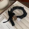 A textura Love de Veludo é espetacular! Acessório de cabeça tiara de cabelo fácil de usar elástico alto prendedor de cabelo acessórios de cabelo updo para a parte de trás da cabeça corda de cabelo Coreia do Sul
