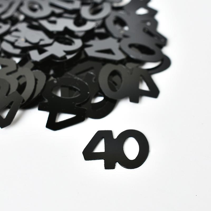 数字生日抛撒纸屑