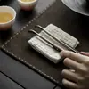 Pinças de Chá das Dinastias Tang e Song, Pinça de Ébano Negro, Clipe Antiderrapante para Xícara de Chá de Titânio Puro, Ferramenta para Preparo de Chá, Acessórios para Cerimônia do Chá, Ferramenta Doméstica para Manuseio de Chá