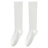 Calcetines de compresión para pantorrillas para mujer, estilos de primavera y otoño, diseñados para estilizar las piernas, con propiedades antibacterianas y resistentes al olor, disponibles en negro para otoño e invierno, y en un estilo de longitud media