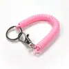 Llavero de Cuerda Elástica Eva Cuerda Retráctil Antiperdida Colgante de Plástico con Resorte Cadena de Lanyard Colorido en Stock
