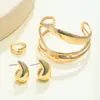 Brincos de Design de Moda de Nicho em Forma de Gota para Mulheres, Estilo Europeu e Americano, Venda Quente Transfronteiriça, Brincos Versáteis de Temperamento, Anéis e Pulseiras