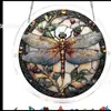 Enfeites de Pendurar na Janela Vista do Rio do Jardim Colorido Novo Captador de Luz Janela Amazon Puzzle Decorações de Acrílico Luz da Lua