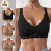 Explosões de Onda Transfronteiriça Temu Sutiã Push-up Sem Marcas Tamanho Grande Europeu e Americano Roupa Íntima Feminina Sem Aro Ajustável Shein